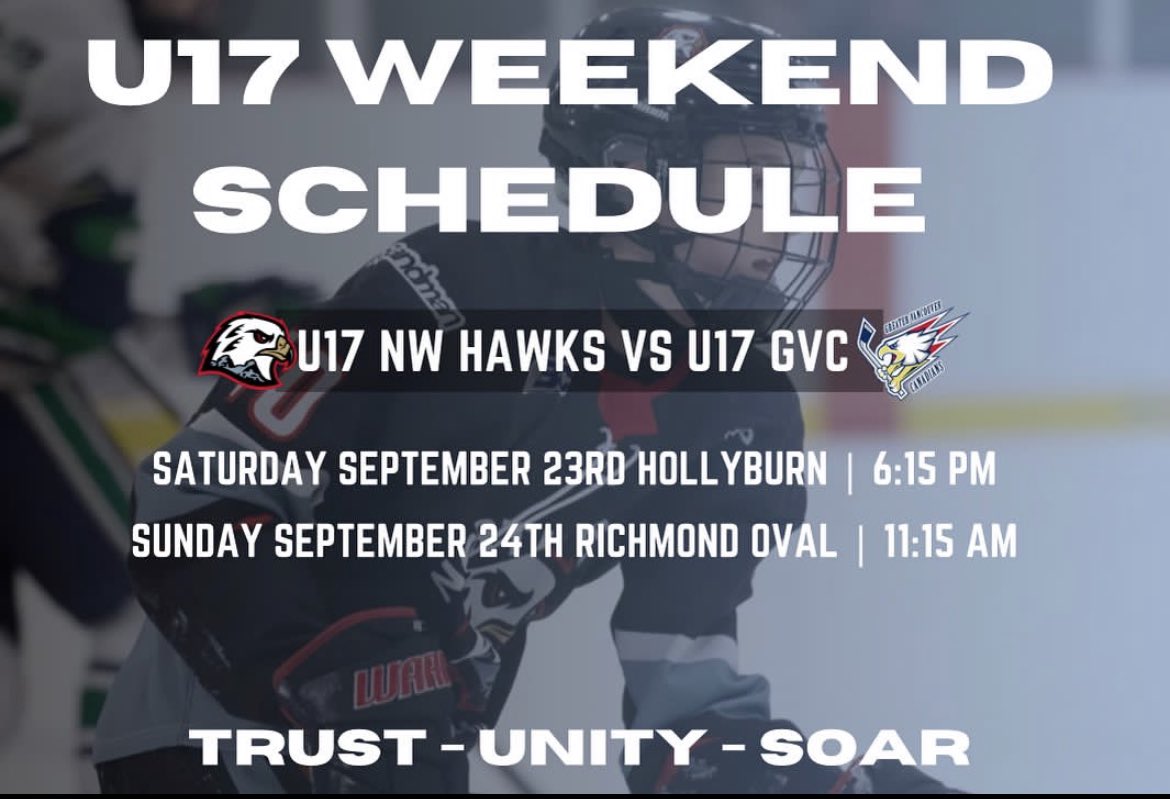 Vancouver North West Hawks (@vnwhawks_aaa) on Twitter photo HOME OPENER!
We take on <a href="/GVCanadians_aaa/">Greater Vancouver Canadians AAA</a> in the U17 home opener!
Tune in live at playfullscreen.com
Hear <a href="/DylanGrant_/">Dylan Grant</a> on the call
#HawksSoar #TrustUnitySoar HOME OPENER!
We take on <a href="/GVCanadians_aaa/">Greater Vancouver Canadians AAA</a> in the U17 home opener!
Tune in live at playfullscreen.com
Hear <a href="/DylanGrant_/">Dylan Grant</a> on the call
#HawksSoar #TrustUnitySoar