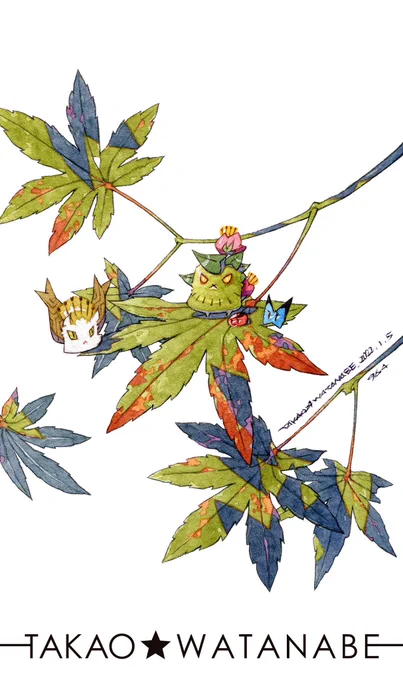 「秋の相談」#渡辺孝夫デジタル作品集画集発売中! 