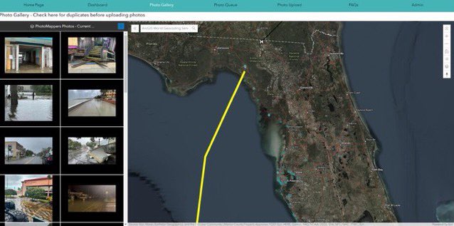 @EmergencyComms @GISPublicSafety @napsgfoundation @fema Are you meaning Social Media when you say sm? If so yes, #PhotoMappers is integrated into the tool to view crowd sourced images from an affected area.