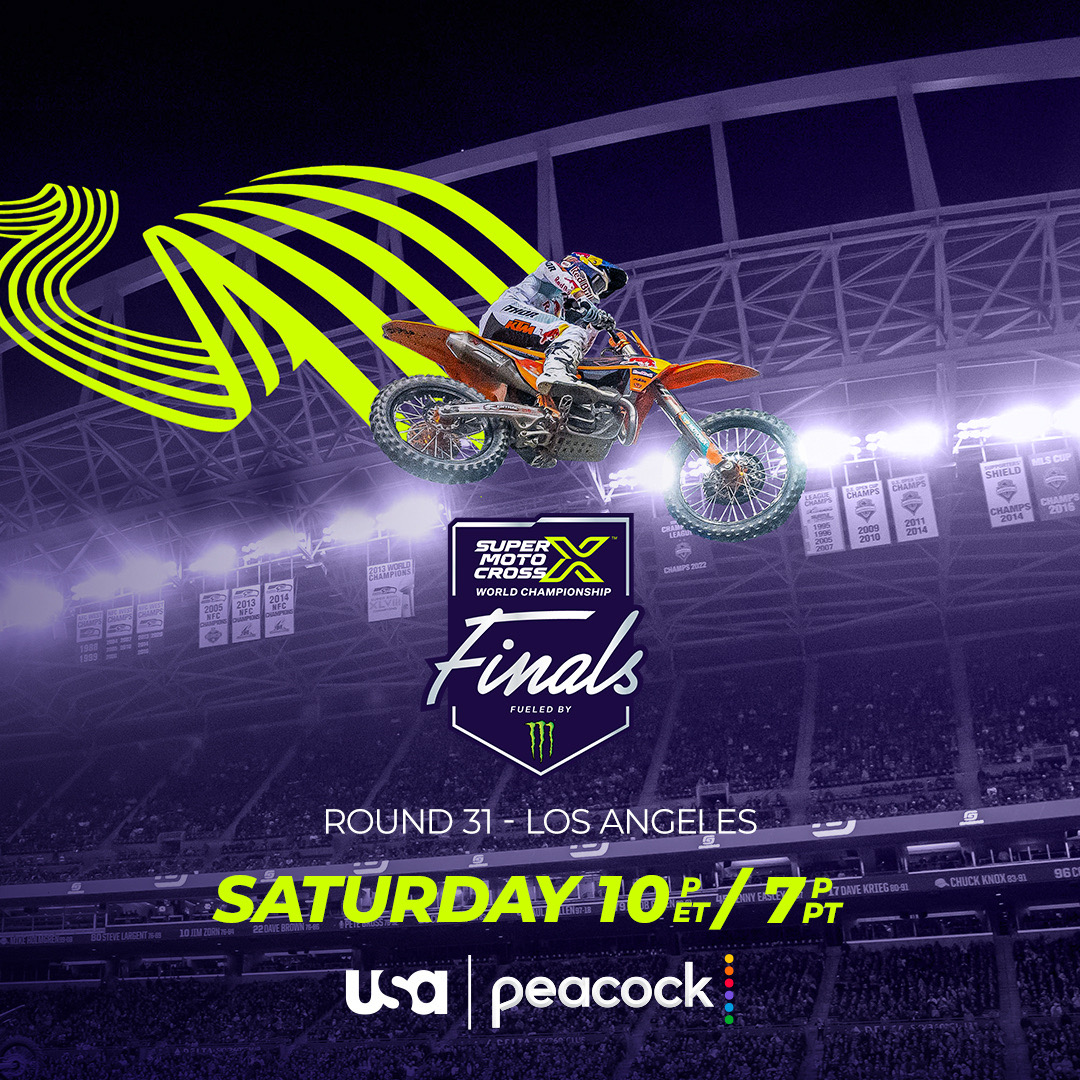 REPOST if you’ll be watching the @supermotocross Finals from the Coliseum! 📺: 10P ET on @USANetwork and @Peacock