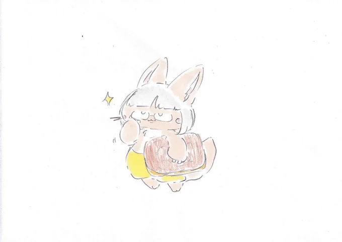 持ってるのは本じゃなくてアルフォートだよ。#イラスト #メイドインアビス 