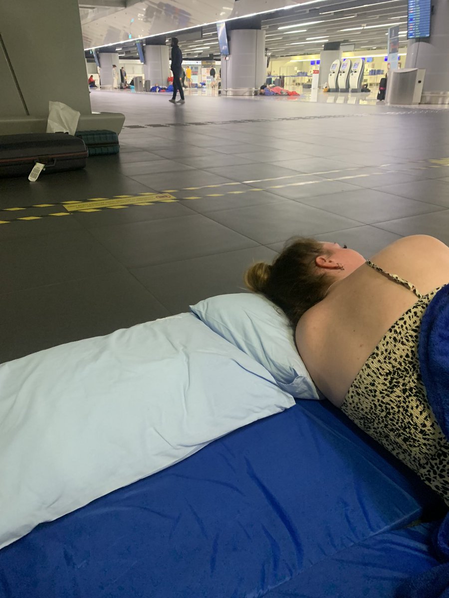 <a href="/easyJet/">easyJet</a> cancelled flight from Dubrovnik to Manchester. We are sleeping on the floor of the airport as there is not a single person to speak to about what we do next, no water, no emergency accommodation! What customer service is this?!