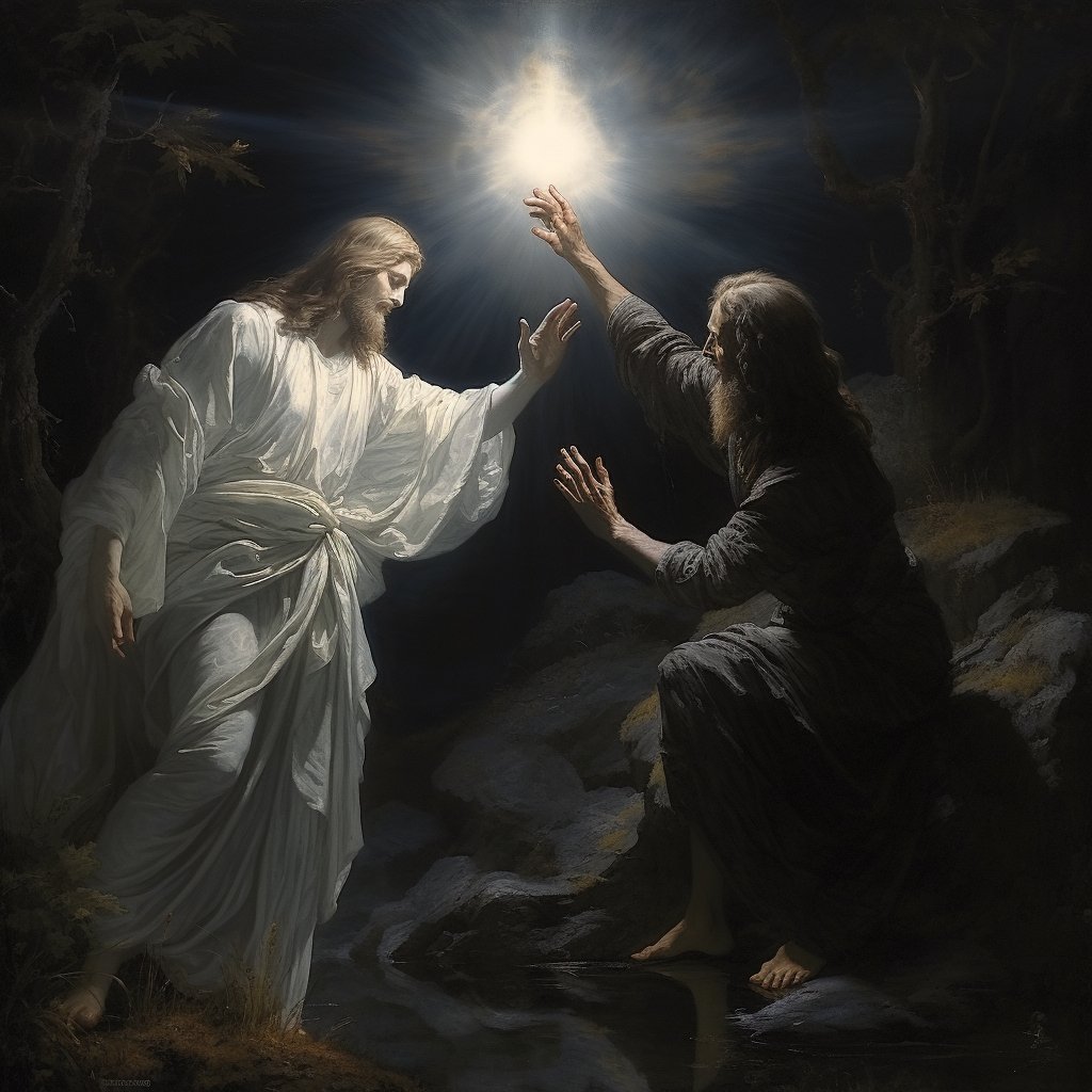 PbroFlorian's tweet photo. El Señor Jesús yendo a rescatarme hasta el abismo de mis pecados. https://t.co/KYw2sA519r