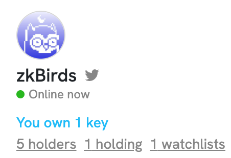 📢 Exciting news! 📢 

<a href="/zk_birds/">zkBirds</a> have just get into friend.tech. 

⭕️ Friendtech: friend.tech/zk_birds
⭕️ Mint page: zkbirds.club 

✅ Follow <a href="/zk_birds/">zkBirds</a> 
✅ RT and like

#FRIENDTECH