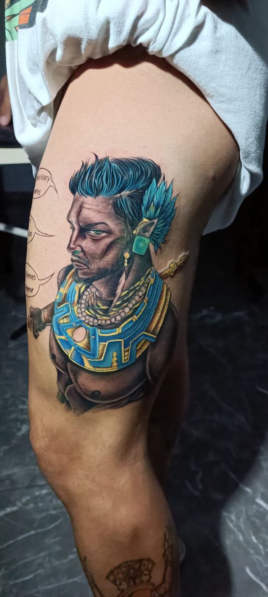 AlexAlpuche28's tweet photo. My New tattoo of Namor en señal de admiración señor @TenochHuerta espero le guste y me haga saber su opinion P.D. se ve así porque esta recién terminado x eso el color así https://t.co/irYQlFKzZE