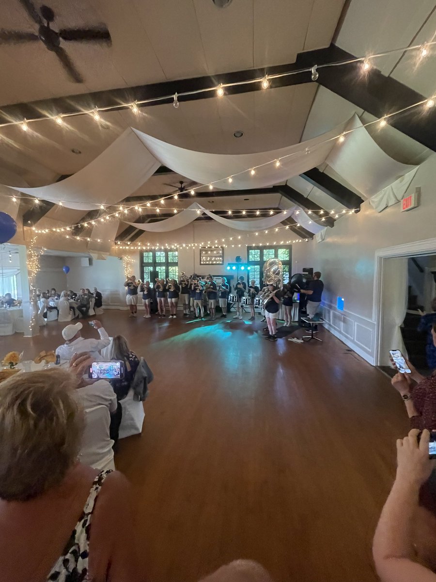 The Class of 1978 had incredible entertainment when the Whitmer Band stopped by! That room was BUZZING after the fight song and alma mater! 🥁 🎶