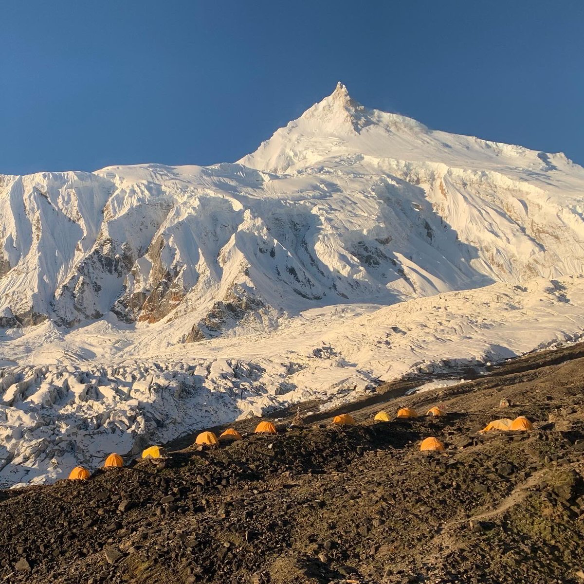 sst8848's tweet photo. 🏔️ Manaslu Summit update 24 Sep 2023 !

• Congratulations to Ahmed and Anum Uzair 🇵🇰 who successfully climbed the eighth highest peak, Mt. Manaslu (8163m), this morning. They are the first Pakistani couple to achieve (climb 8000m peak) this feat.

Summiteers list: 👇 
1. Ahmed Uzair 🇵🇰 
2. Anum Uzair 🇵🇰
3. Pasang Sherpa 🇳🇵
4. Pasang Dukpa Sherpa 🇳🇵 
5. Pastenji Sherpa 🇳🇵

•With more ascents of the true summit to be counted, stay connected for further updates! 🏔️👏👏

#sst #sevensummittreks #8000er #8000m #mountaineering #mountains #alpinism #himalayas #nepal #sherpa #adventure #explore #travel #summit #adventuretime #climbing #nature #peak #expedition #ascent #toursim #mountainlife #trek #manaslu2023 #8163 #manasluautumn #pakistan