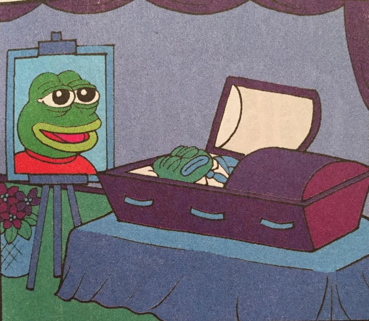 lpepecoineth's tweet photo. Pepe the Frog Is Dead: Creator Kills Off Meme Absorbed by Far-Right
@matt_furie
$PEPE #LASTPEPE https://t.co/19j7xMiuvA