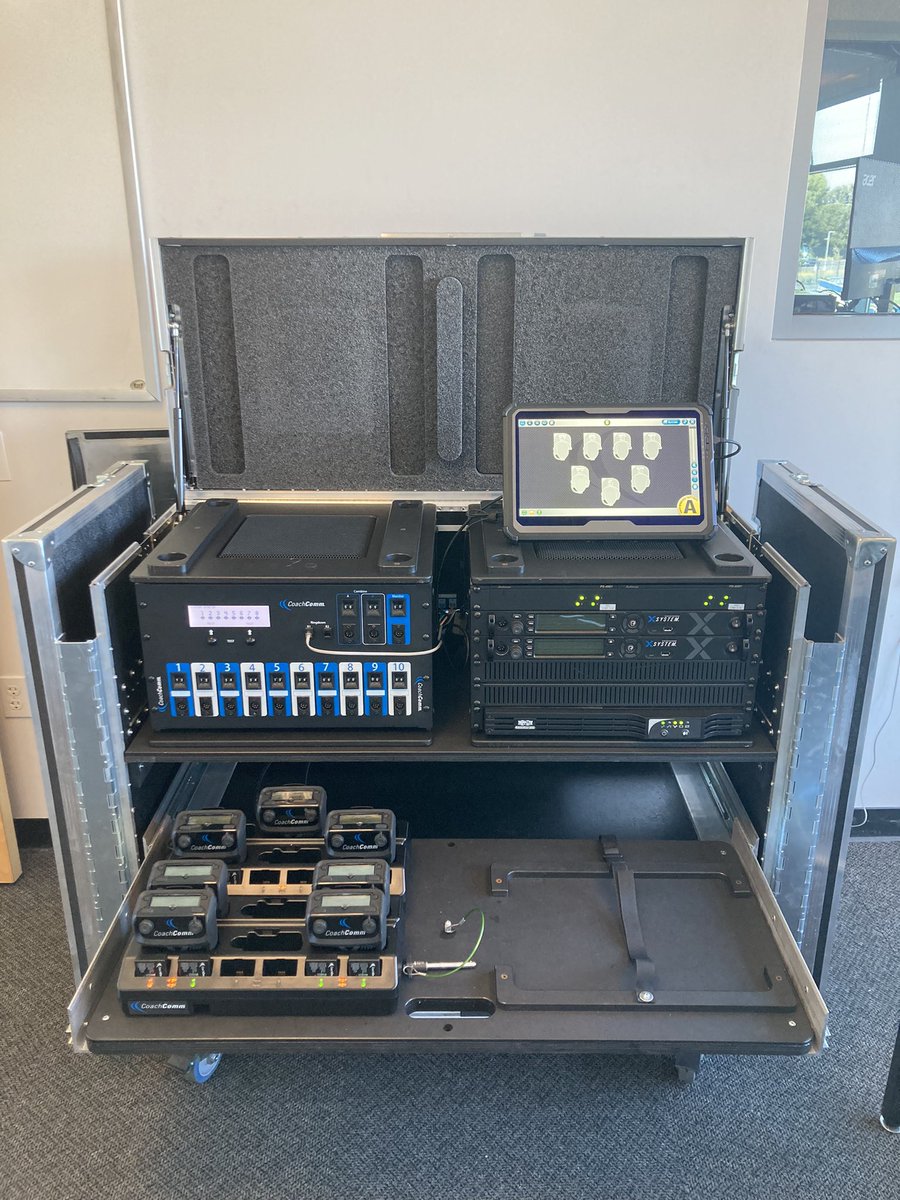 Our CoachComm pressbox unit is all set up and ready to help us takedown UC Davis! #GoEags <a href="/CoachCommD1_NFL/">CoachCommD1_NFL🏈</a>