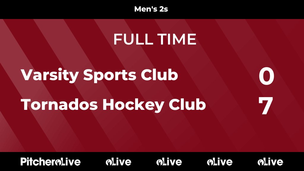 TornadosHC's tweet image. FULL TIME: Varsity Sports Club 0 - 7 Tornados Hockey Club
#VARTOR #Pitchero
tornadoshockeyclub.com/teams/140174/m…
