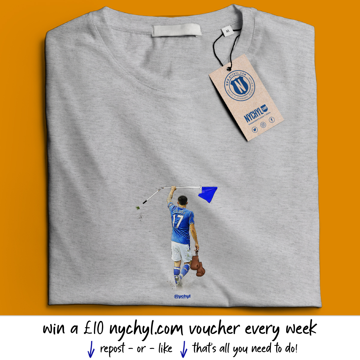 Everton_TheGear's tweet photo. The Tim Cahill t-shirt comes in grey or navy blue and is delivered with a FREE A4 print of the design in a t-shirt box. Order from https://t.co/rIXBBysAf0 https://t.co/TXEY0suUMU