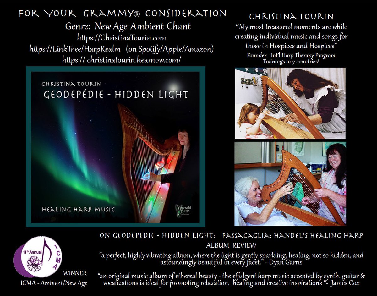 Healing Harmonies from Geodepédie, Handel's Healing Harp
spotify.link/pBpebh3ilDb
Thank you James Cox &amp; Dyan Garris for the lovely reviews.