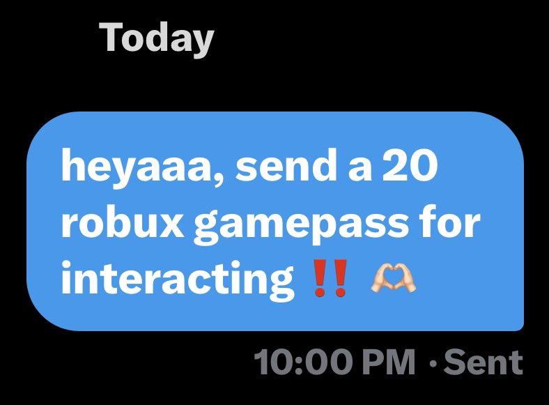 easy challenge!

interact 4️⃣ robux 🗯️