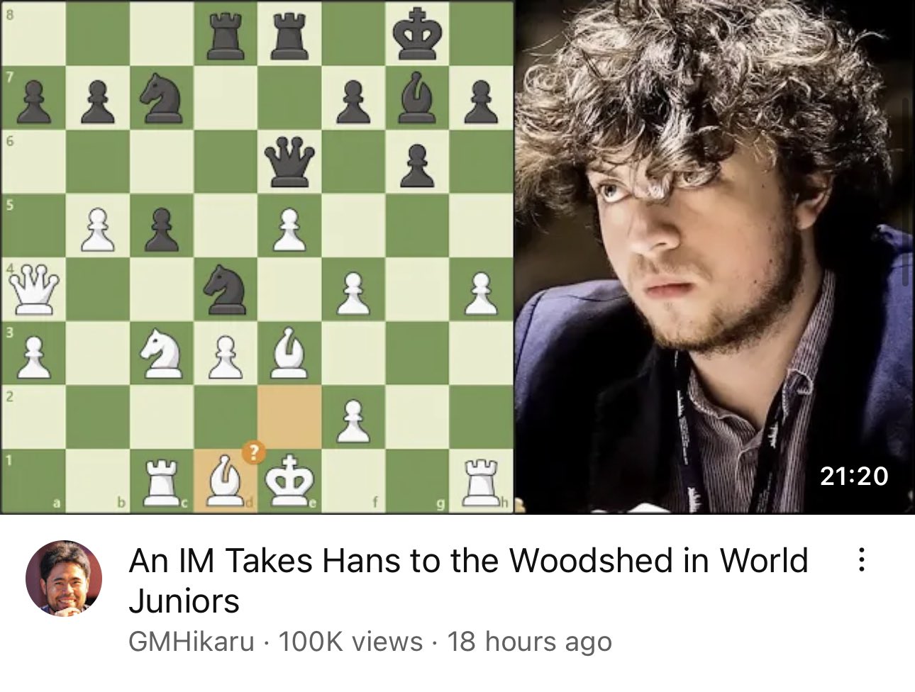 Hans Niemann is now the second strongest junior in the world – Chessdom