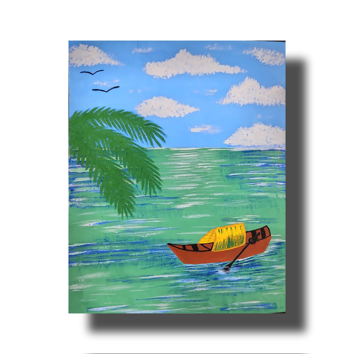 Sea painting🌊
Watercolor painting🎨
#painting #art #SEA #Seapainting #watercolor #watercolorpainting #boat #boating #Eagle #kite #Cloud #clouds #tree #coconuttree #coconut #Water #green #blue #Black #white #yellow #Brown #Sky #viral #post #X #artist #latest #new #nature