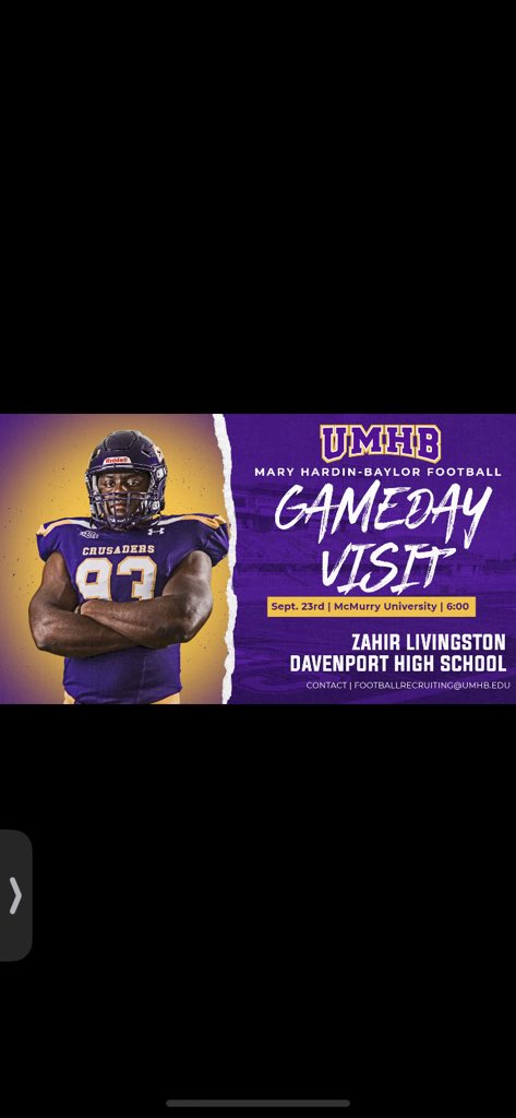 Thank <a href="/CoachJohnsonFB/">Jack Johnson</a> and  <a href="/CruFootball/">UMHB Football🏈</a> for the invitation and for the great experience congratulations for the win!! <a href="/DavCoachDavis/">Coach B Davis</a> <a href="/jdzimmerhanzel/">JD Zimmerhanzel</a> <a href="/DavCoachSmith/">Coach Smith</a>