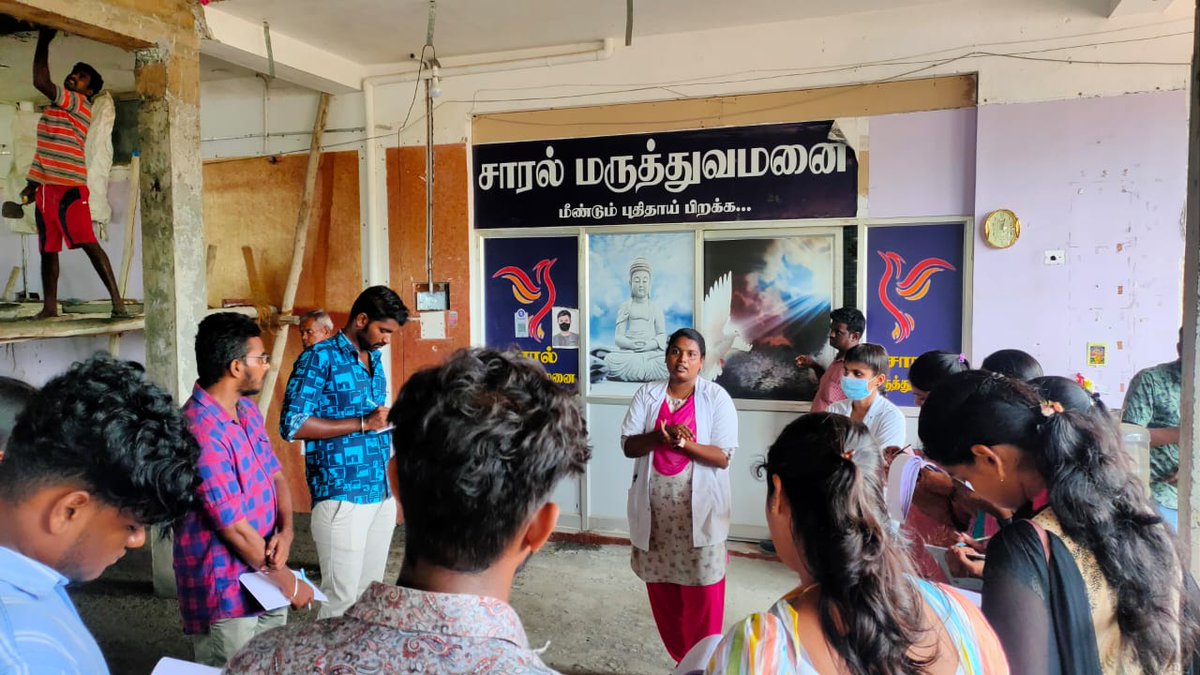 kongusocialwork's tweet photo. 23PMSW students visited Saaral De-addiction and Psychiatric Hospital which is located Coimbatore for their twelfth observation visit 

Date: 21/09/2023

#kasc #kascsocialwork #socailwork #social #work #kascmsw #msw #observationvisit #observation #visit #futuresocialworkers https://t.co/ttlVKlLPsB