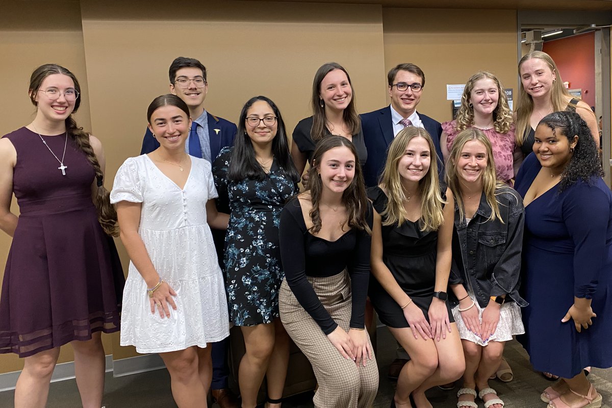 Students from Conway School of Nursing The Catholic University of America at their induction into Phi Eta Sigma Honor Society.  Congratulations all!