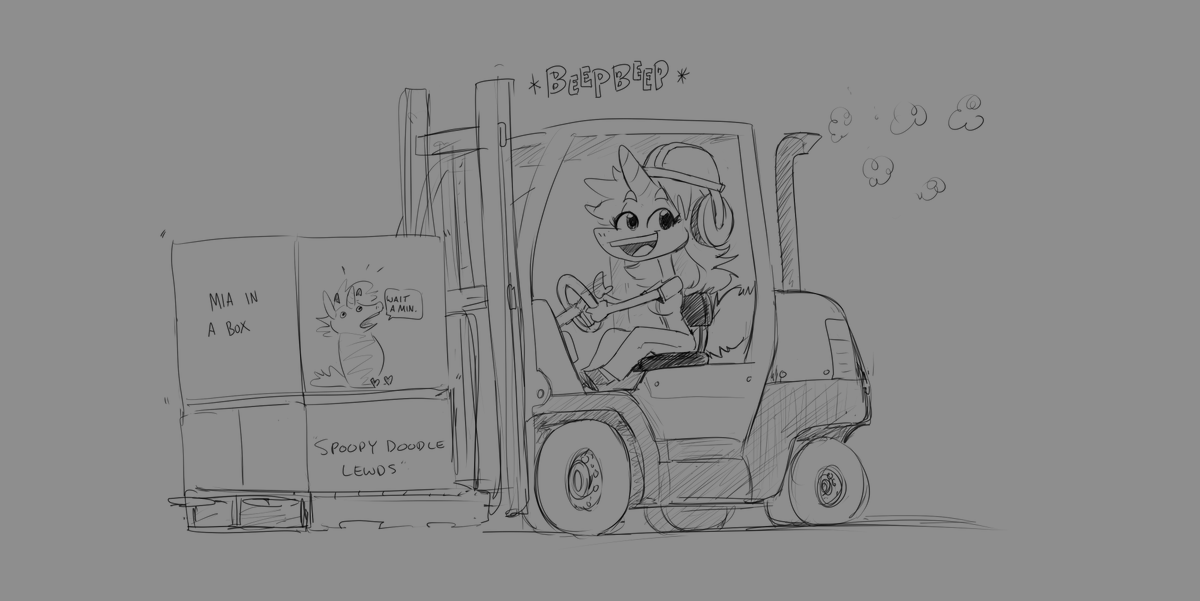 Its_Spoops's tweet photo. Yeah im forklift certified 😎

Doodle from TGWONDER https://t.co/f3klUQA63d