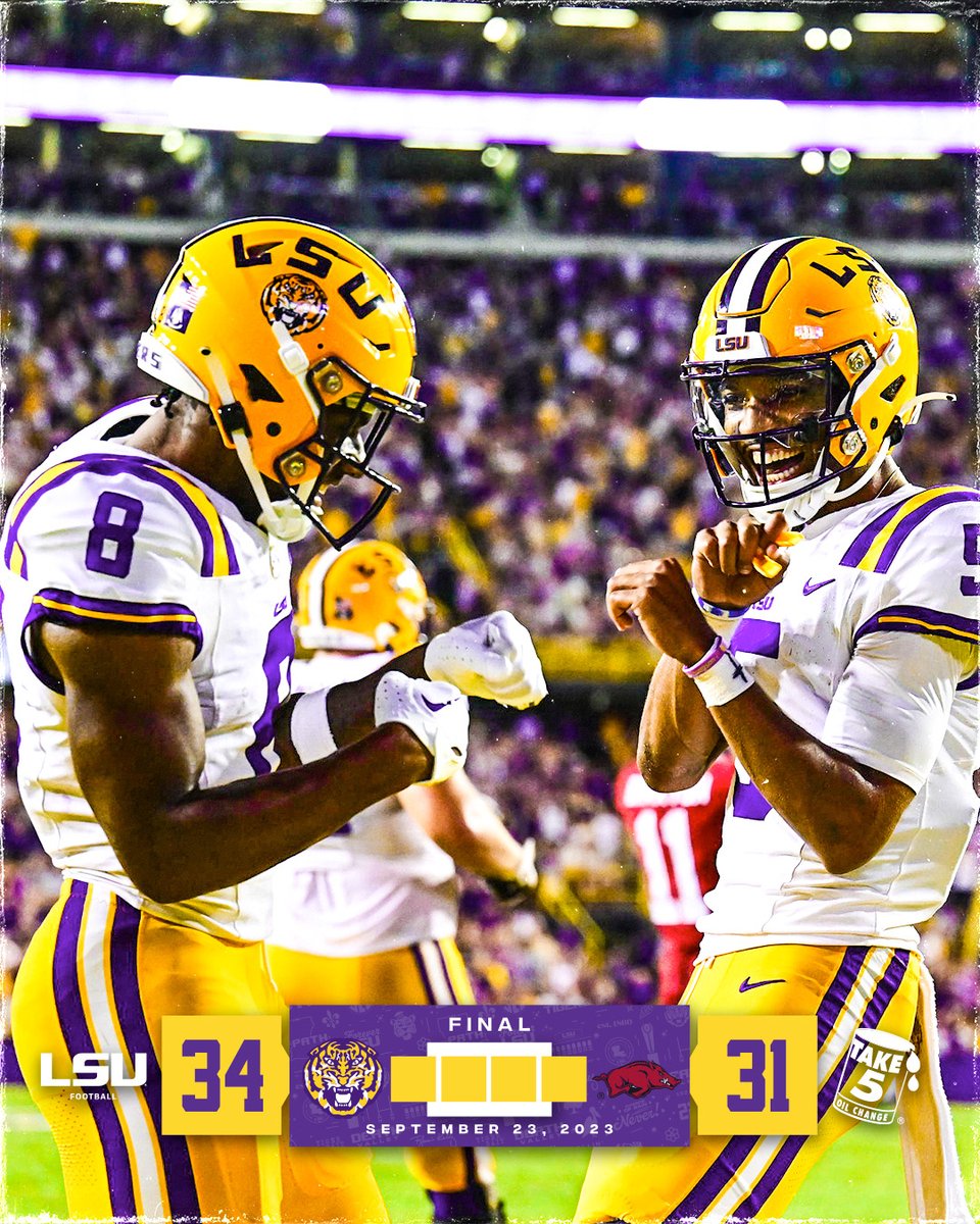 LSUfootball's tweet image. The Boot Stays Home