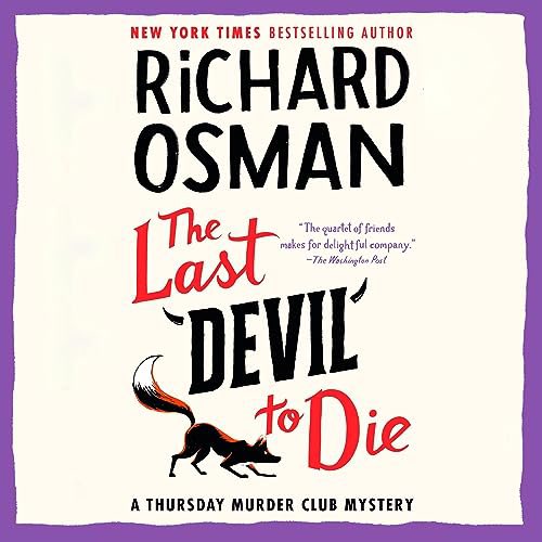 Bravo, @richardosman! Just finished listening to #TheLastDevilToDie, read brilliantly by #FionaShaw, and it was the best yet. Tears of grief, tears of joy, fabulous mysteries, & lots of hope for when we next meet our friends at Cooper’s Chase. Not too long, please. ⭐️⭐️⭐️⭐️⭐️❤️