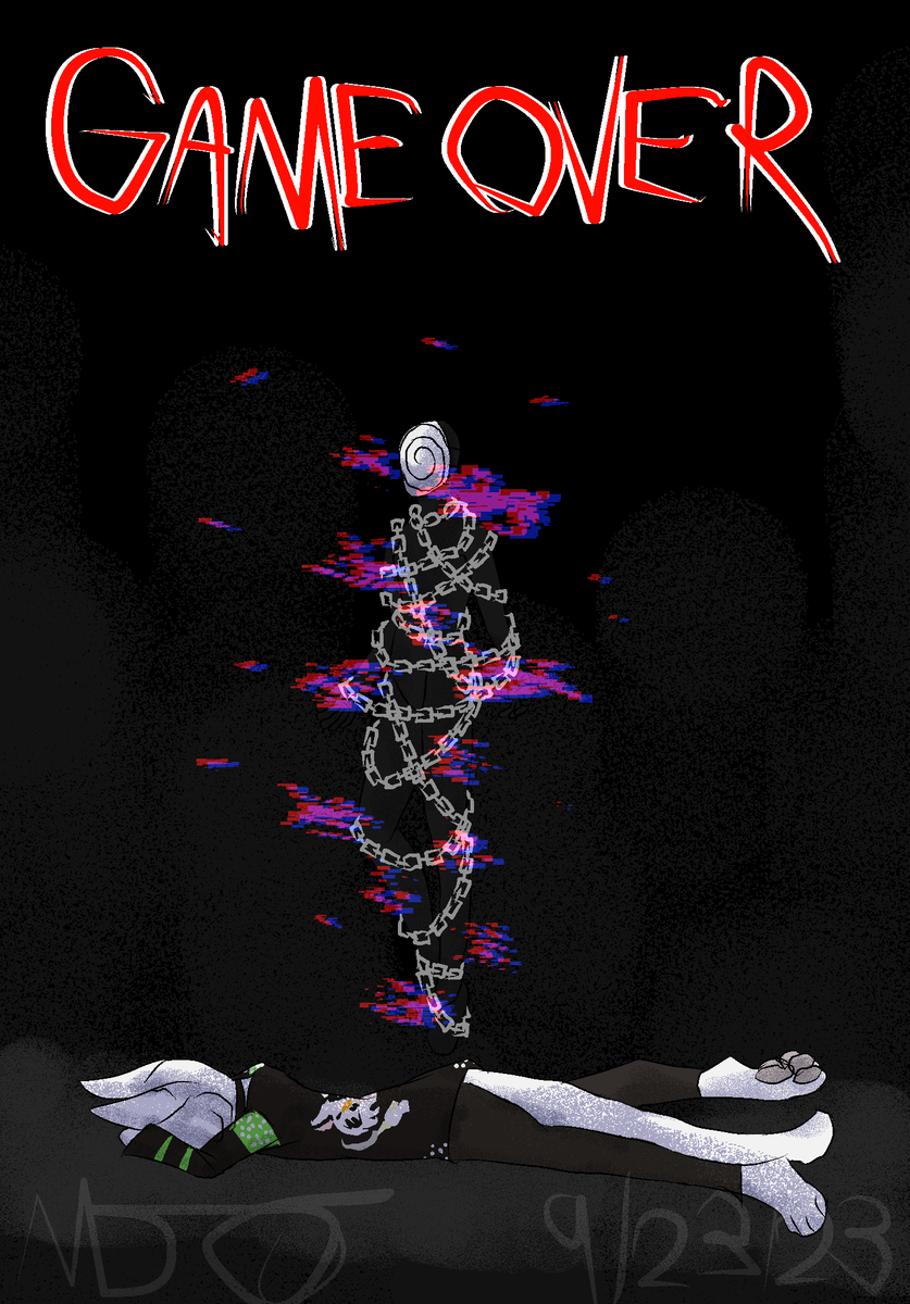 arts_noir's tweet photo. Day 7 - Game Over
#Goretober #Goretober2023 #dndart #DnDcharacter #originalcharacterart #furryart #pixelart https://t.co/KoahghdzmO