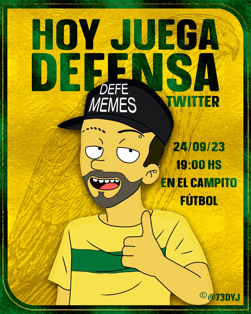 defememes's tweet photo. HOY JUEGA DEFENSA TWITTER 🔰🦅 https://t.co/67hKKYR4BA