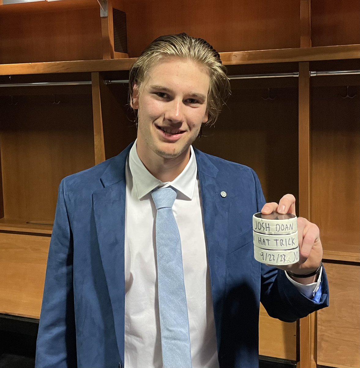 Congratulations on your first NHL hat trick <a href="/JTDoaner19/">Josh Doan</a>!
The first of many to come!