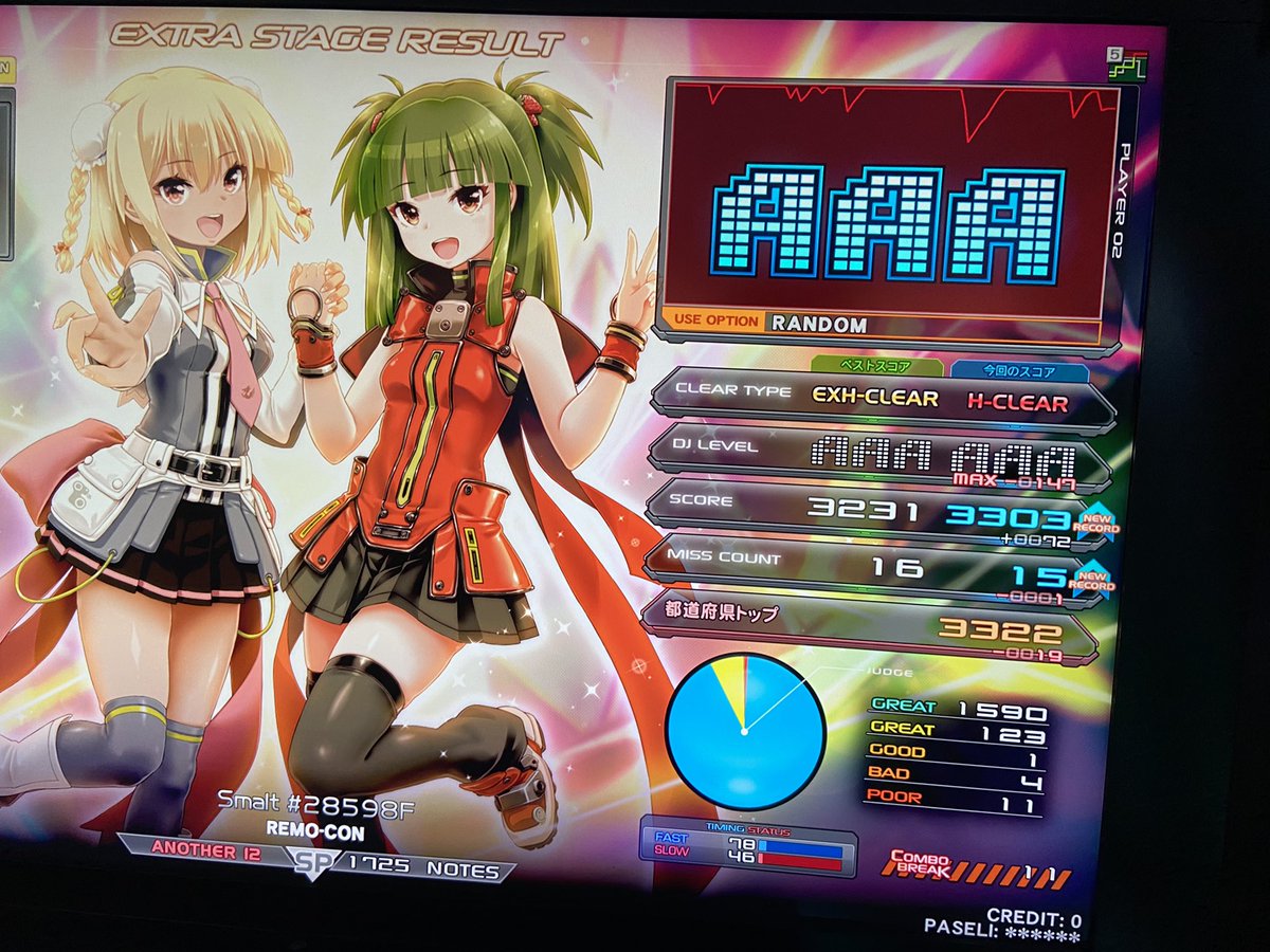 Matyamatya9's tweet photo. カイザー†初AAA!!!!!
No Border 186個(ズレがきつすぎる)
Smalt #3303F
VOLCANIC BIGBEAT max-152!!!!! https://t.co/oAlH6sQT4T