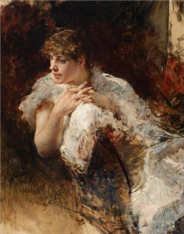 graywithclouds's tweet image. Through reading about Oscar Wilde, I became familiar with the works of Giuseppe De Nittis (February 25, 1846 – August 21, 1884). He was an Italian painter of the 19th century, whose work merges the styles of Salon art and Impressionism.
I've become quite fond of his work.