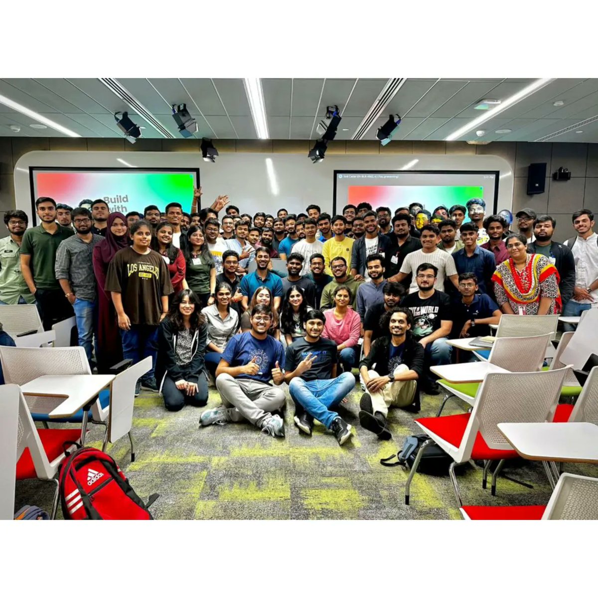 What a day it has been exploring the aspects of @Google technology with @hackthisfall
Special thanks to @siddharth_hacks for organising such a great event!

@hackthisfall @GoogleIndia

#GoogleDevLibrary #BuildWithHTF #HTFxGoogleDevLibrary #TechEvent #GoogleTech #FlutterDev ⚫