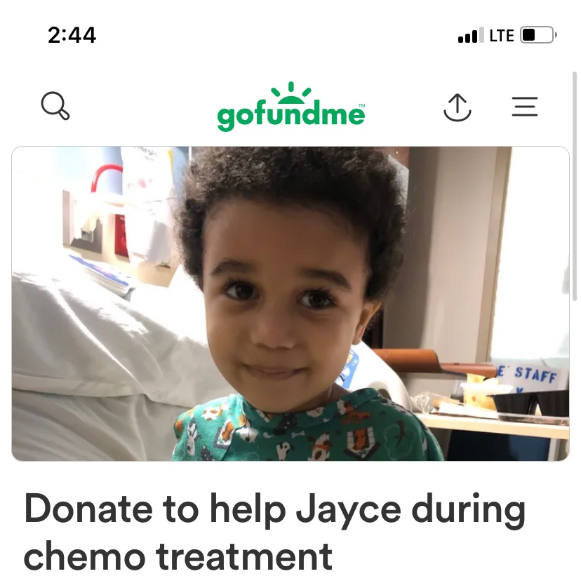 Llflyjay92's tweet photo. @gofundme our 3 year old son was diagnosed with leukemia, we’re trying to spread the word so that we can get him the help he needs 🙏🏾❤️❤️ https://t.co/pn99oX8IVe