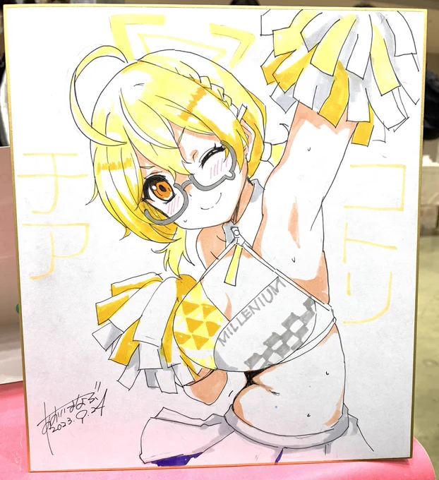 今日の色紙①スケバンちゃん、チアコトリ、バニーネル14時締めです 