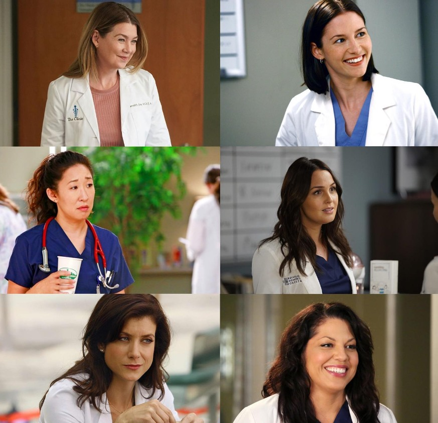 My top 6 favorite female doctors from Greys Anatomy