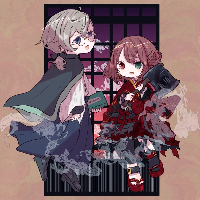 にいやんとねえやん #かな絵 #赤羽絵葉書 