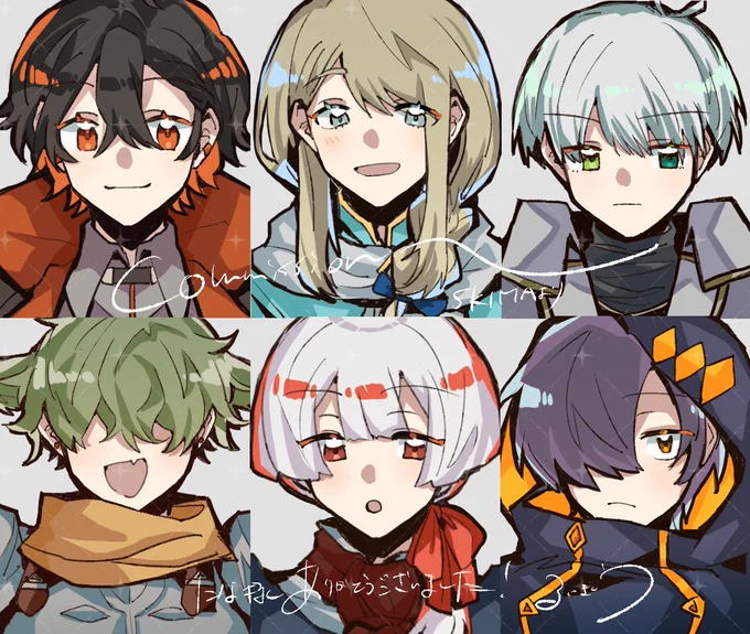 SKIMAからご依頼いただきカードワース用の顔絵描かせていただきました!ありがとうございましたー!! 