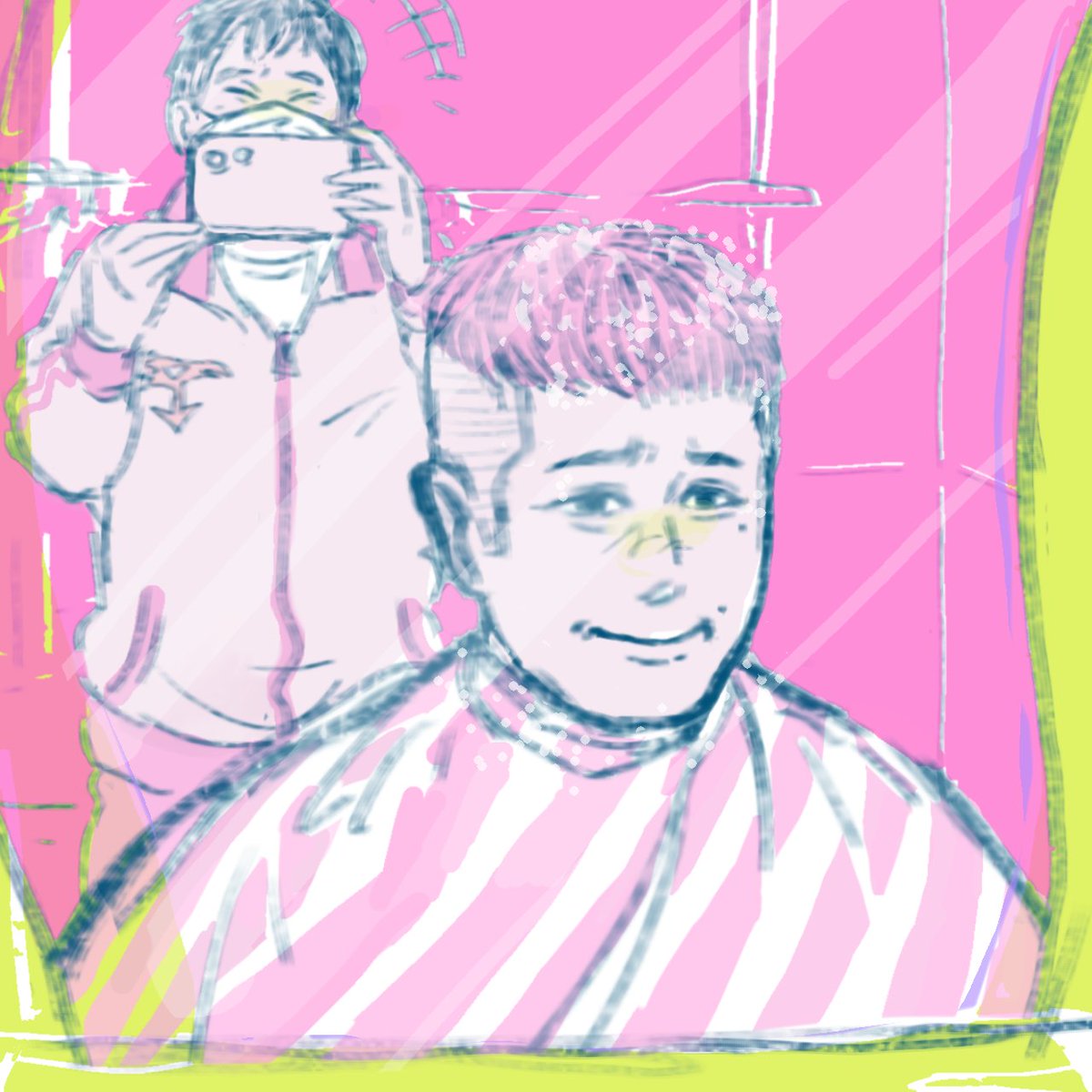 He_drawn's tweet photo. 菅原文太と小栗旬による断髪共有コンビ #ランジャタイ https://t.co/kTpSn17t10