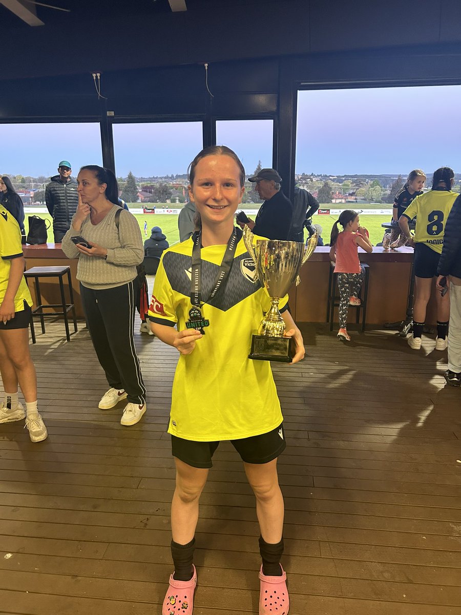 Proud Dad moment. U14 Melb Victory girls take out the cup!