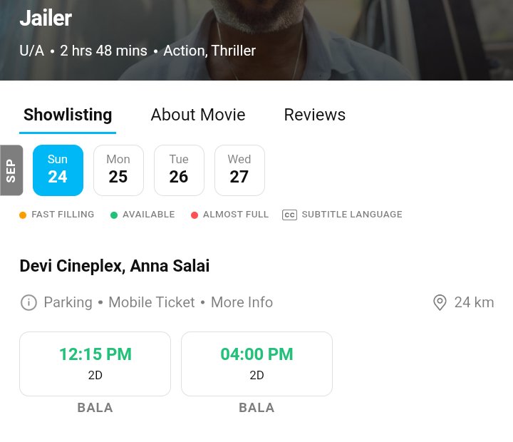 i_RA_Anand's tweet image. Mega Blockbuster #Jailer back in
Chennai Devi Cineplex from Today !!

#DeviBala (308 seats) - 2shows