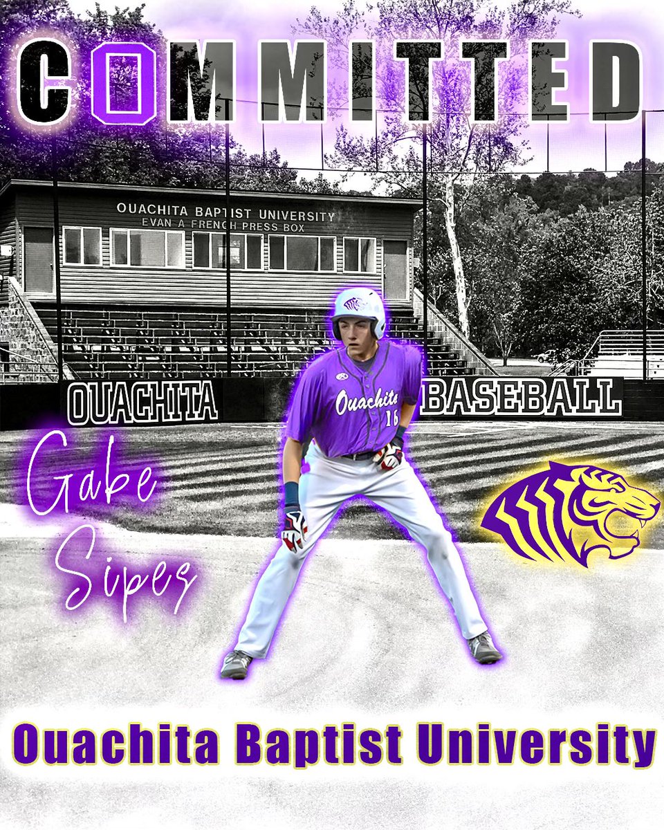 After a lot of prayer and hard work I am proud to announce my commitment to play baseball at Ouachita Baptist University. I first want to say this is only possible though God and then all those who have been praying and rooting for me.  (Cont) 1/3