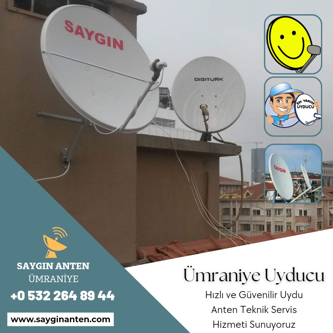 En hızlı Uzman Uydu ve Çanak Anten Teknik Servisi Ümraniye Çarşı'dayız