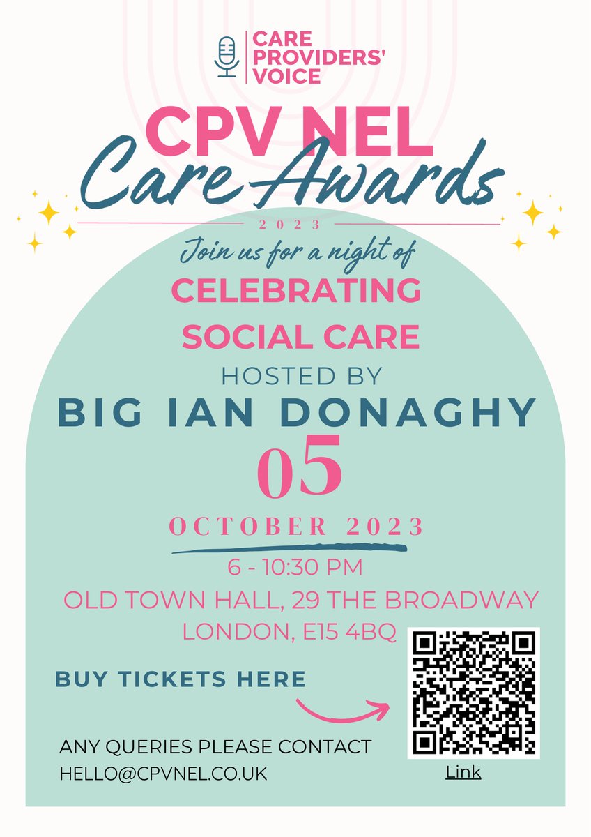 cpvnel's tweet image. Get your nominations in and join us for a night of recognition 🤗 #CareAwards #ExcellenceAndCare #Celebration 🎉
Nomination Form: CPV NEL Care Awards 2023 Nominations Form  docs.google.com/forms/d/1_A8C6…