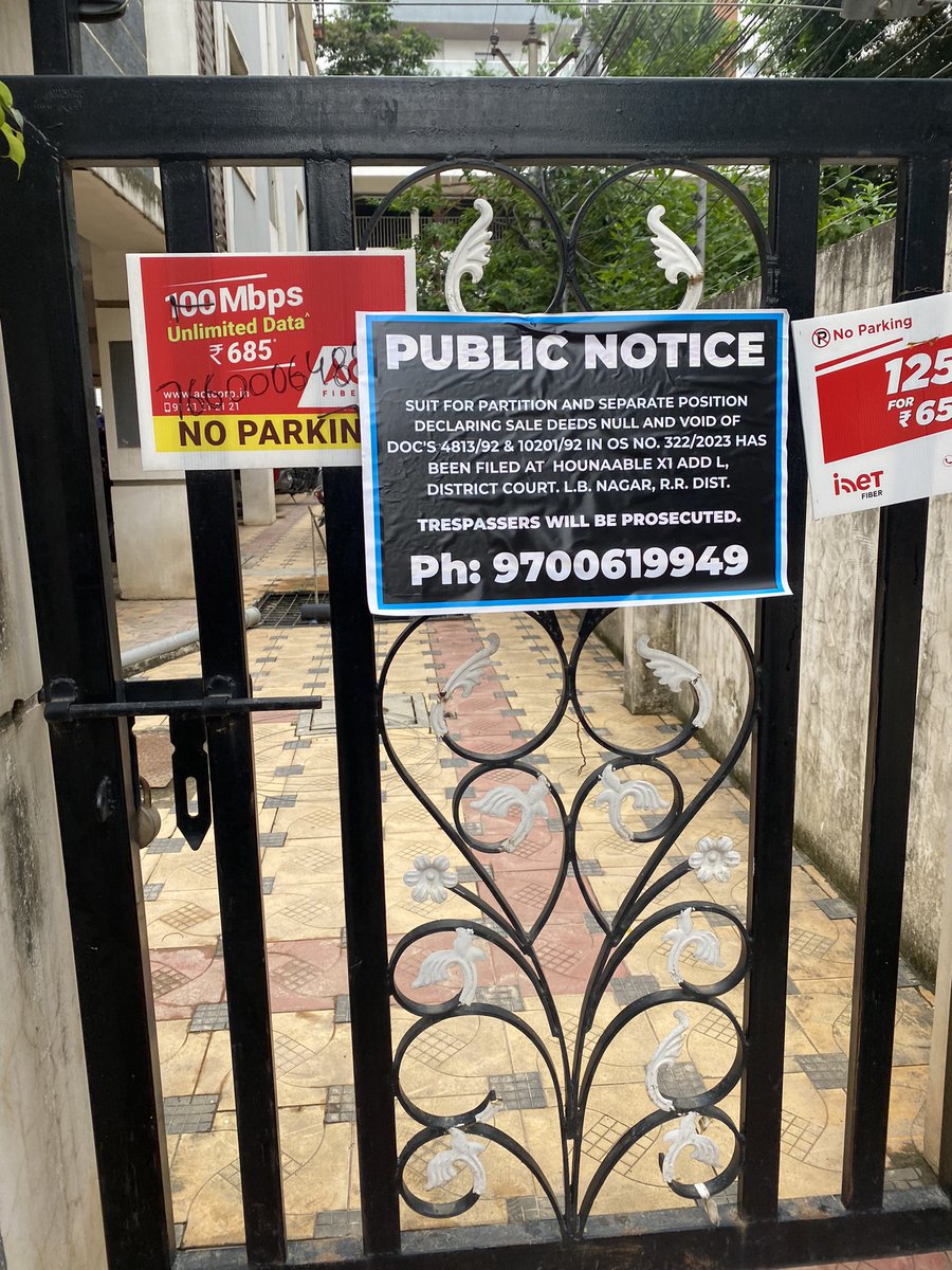 peeaarkay's tweet photo. @KTRBRS @psnarsingi_cyb This is how they are sticking public notice without any court orders. Requesting you to take immediate action. https://t.co/SmXutBImgg
