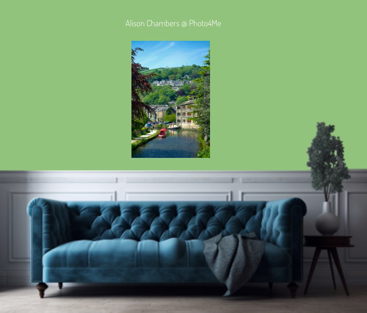 A Portrait of Hebden Bridge. Available from; Shop.Photo4Me.com/1262976 & alisonchambers2.redbubble.com & 2-alison-chambers.pixels.com #hebdenbridge #RochdaleCanal #Calderdale #uppercaldervalley #WestYorkshire