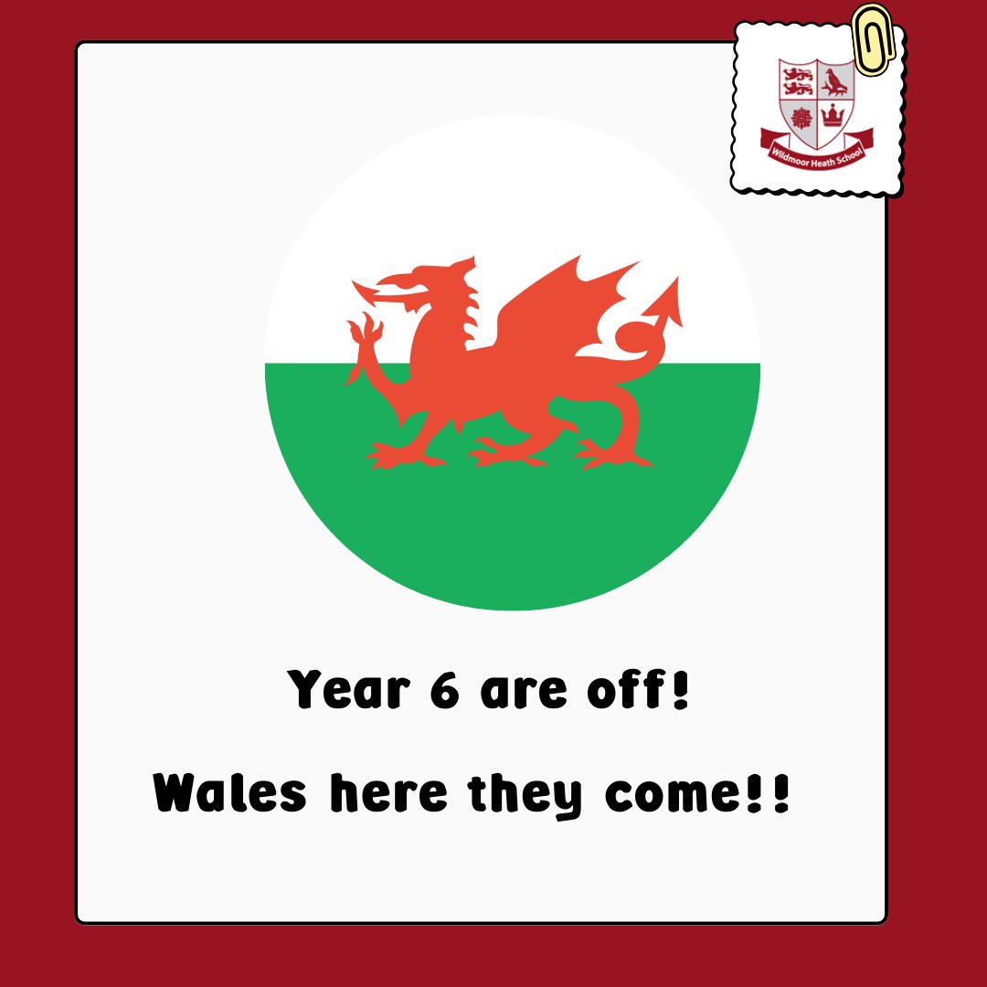 Wishing our incredible year 6 pupils and school staff an amazing week away! Have fun!