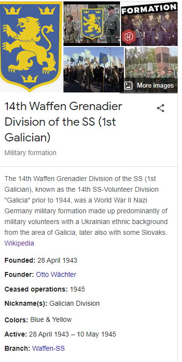 MSM articles describing Yaroslav Hunka as fighting for the 'First Ukrainian Division'. This is what it actually was. The hypocrisy here is completely OFF THE CHARTS!