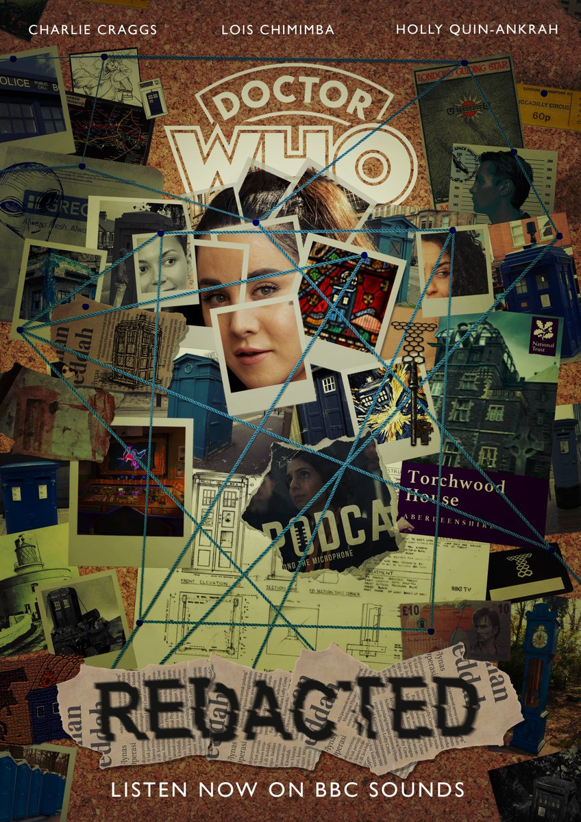 The 'Blue Box Files' girls are back for another stellar series of #DoctorWhoRedacted on @BBCSounds ✨

Worked on a little Series 2 poster while listening through them yesterday (really loved it - that ending absolutely knocked me out 👀) 

#DoctorWho #BlueBoxFiles @bbcdoctorwho