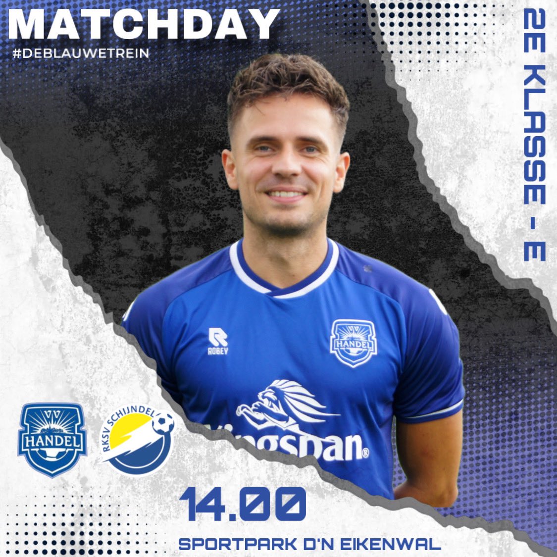 VVHandel's tweet photo. ❗️MATCHDAY❗️
Voor het eerst in de historie gaat ons vaandelteam vandaag aftrappen in de 2e klasse! Met als tegenstander: @Rksvschijndel
Weten de blauw-witten meteen 3 punten te pakken?!
Aanvang is om 14:00 uur op Sportpark D’n Eikenwal!
#vvhandel #deblauwetrein #2eklasse https://t.co/VRrAyqJ2kS