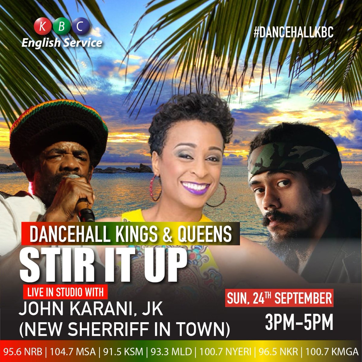 KBC English Service (@kbcenglish) on Twitter photo Dancehall Kings and Queens 3pm - 5pm with your New Sheriff in town John Karani JK. Stir it up <a href="/kbcenglish/">KBC English Service</a> <a href="/johnkaranijk/">JOHN KARANI JK</a> . Good times are back.
#dancehallkbc Dancehall Kings and Queens 3pm - 5pm with your New Sheriff in town John Karani JK. Stir it up <a href="/kbcenglish/">KBC English Service</a> <a href="/johnkaranijk/">JOHN KARANI JK</a> . Good times are back.
#dancehallkbc