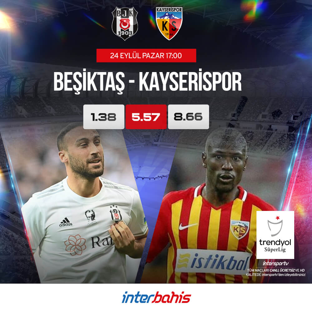 🔥BUGÜNÜN FAVORİ KARŞILAŞMASI⚽️

#besiktasinmacivar - #Kayserispor 
📅24 EYLÜL PAZAR
⏰Maç Saati: 17:00
📺Karşılaşmayı İntersporTV'de kesintisiz izleyebilirsiniz. 
 
Hemen Üye Ol 📲 gol.to/interbahis

#interbahis #canlimacizle #Canlibahis #Enyuksekoranlar